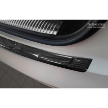 Накладка на задний бампер карбон Audi Q5 II (2017-)